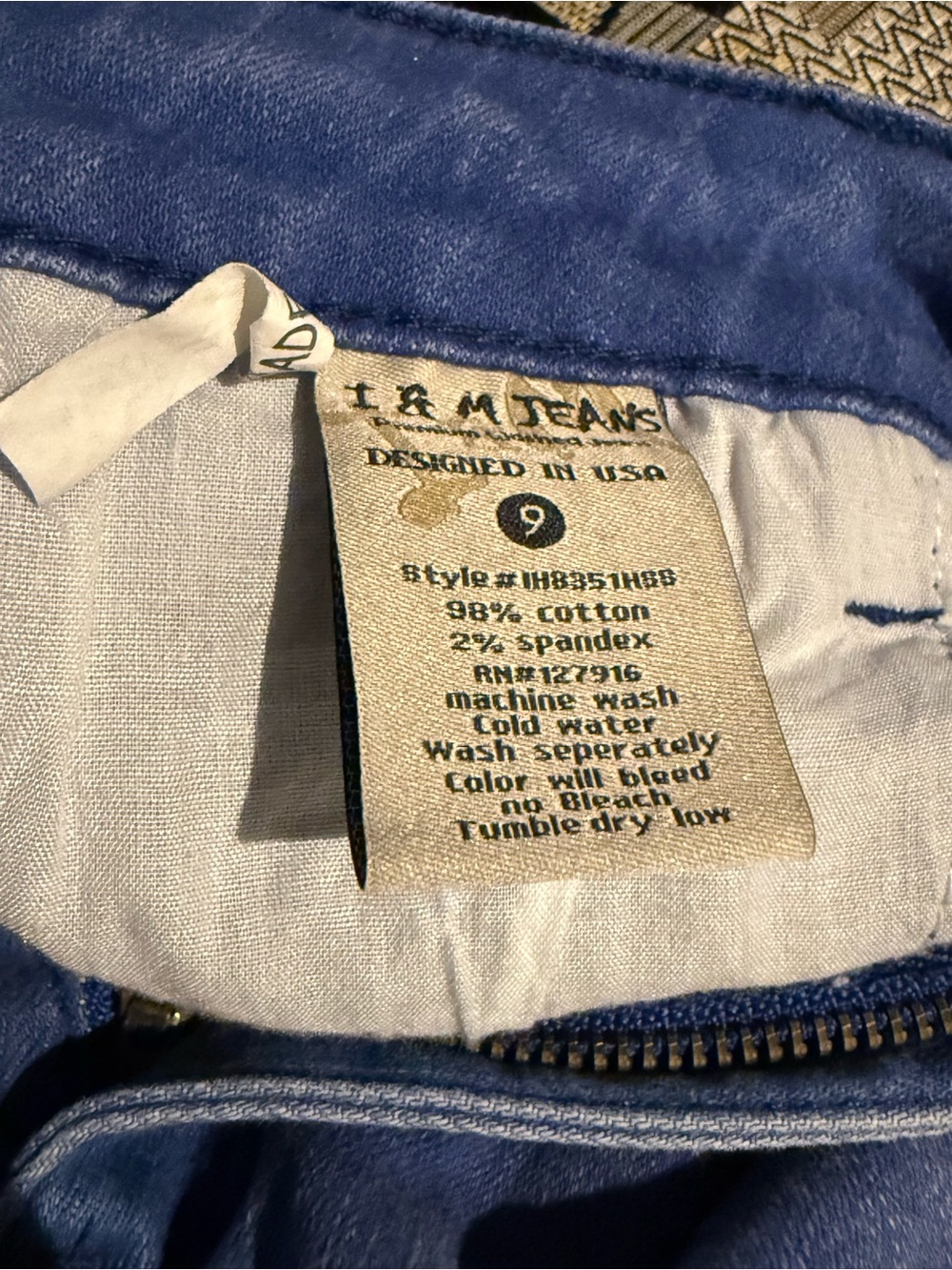 Women’s Distressed Blue Ripped Jeans - Picture 6 of 8